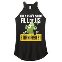They Can't Stop Us All Storm Area 51 Alien Running Women's Perfect Tri Rocker Tank