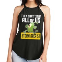 They Can't Stop Us All Storm Area 51 Alien Running Women's Perfect Tri Rocker Tank