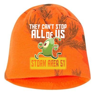 They Can't Stop Us All Storm Area 51 Alien Running Kati - Camo Knit Beanie