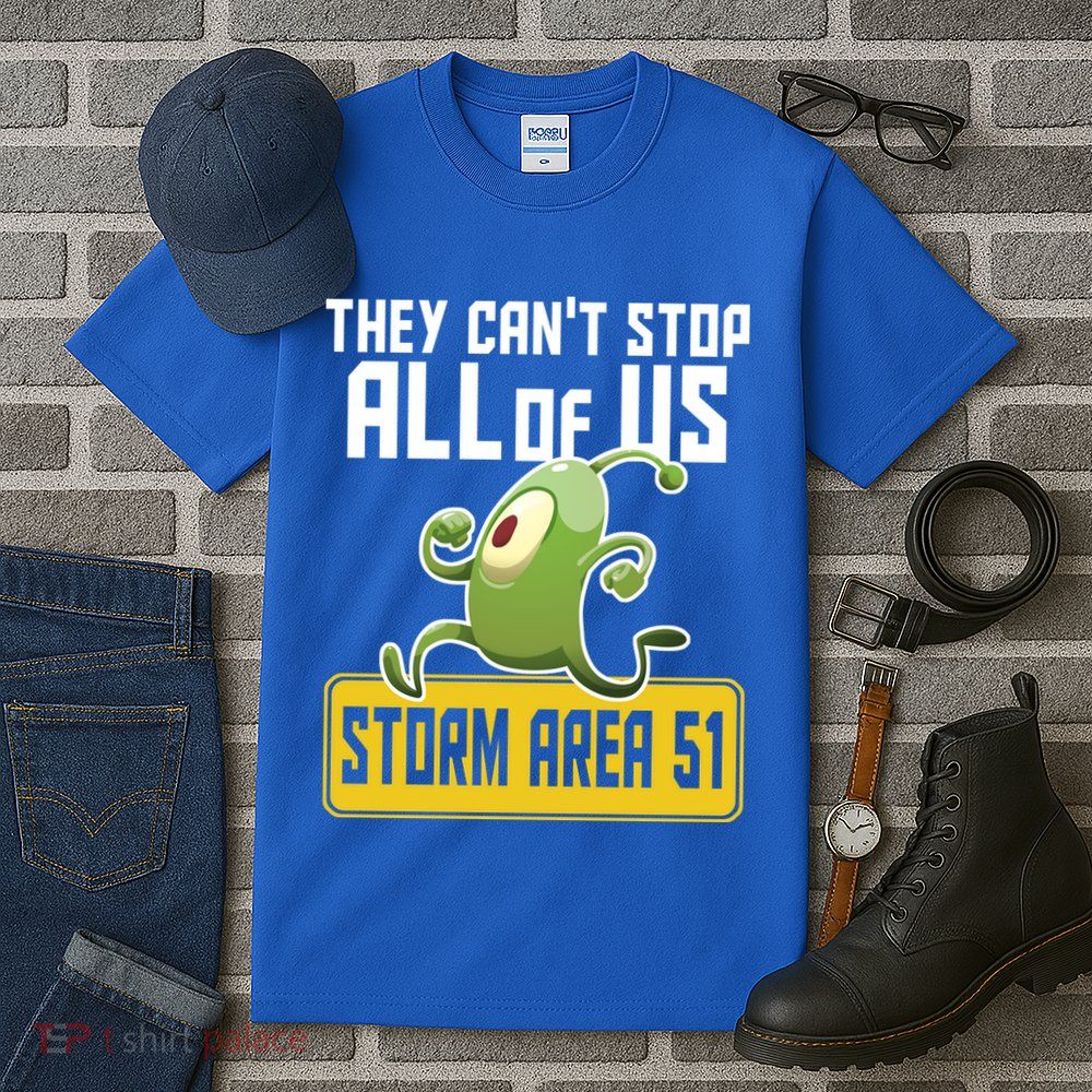 They Can't Stop Us All Storm Area 51 Alien Running Tall T-Shirt