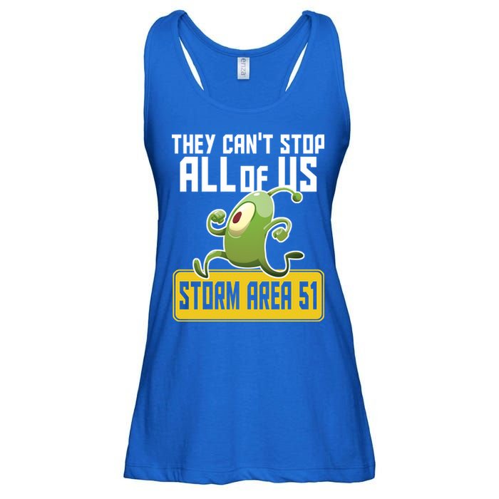 They Can't Stop Us All Storm Area 51 Alien Running Ladies Essential Flowy Tank