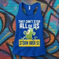 They Can't Stop Us All Storm Area 51 Alien Running Womens Tank Top