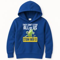 They Can't Stop Us All Storm Area 51 Alien Running Kids Hoodie