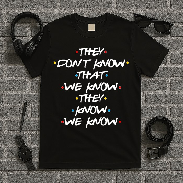 They Don't That We Know They Know We Know T-Shirt
