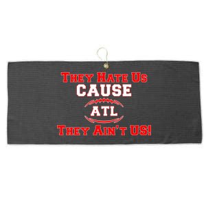 They Hate Us Cause They Aint Us ATL Atlanta Football Large Microfiber Waffle Golf Towel