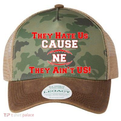 They Hate Us Cause They Aint Us NE New England Football Legacy Tie Dye Trucker Hat