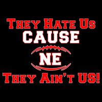 They Hate Us Cause They Aint Us NE New England Football Backpack