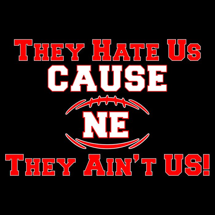 They Hate Us Cause They Aint Us NE New England Football Backpack