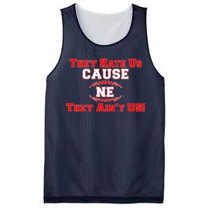 They Hate Us Cause They Aint Us NE New England Football Mesh Reversible Basketball Jersey Tank