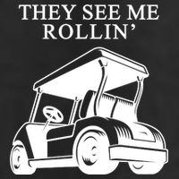 They See Me Rollin Funny Golf Cart Adult Drive Performance Visor