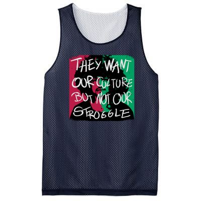 They Want Our Culture Not Our Struggle Mesh Reversible Basketball Jersey Tank