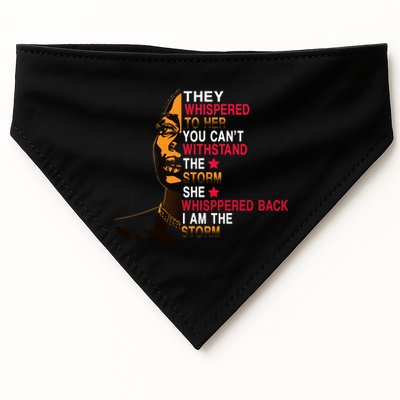 They Whispered I Am The Storm Inspiring Quote USA-Made Doggie Bandana