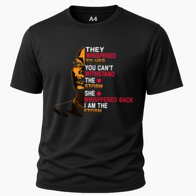 They Whispered I Am The Storm Inspiring Quote Cooling Performance Crew T-Shirt