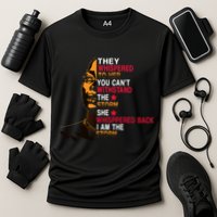 They Whispered I Am The Storm Inspiring Quote Cooling Performance Crew T-Shirt