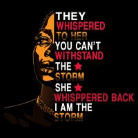 They Whispered I Am The Storm Inspiring Quote Hoodie