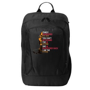 They Whispered I Am The Storm Inspiring Quote City Backpack