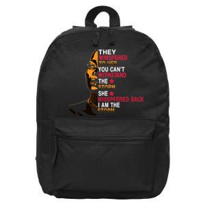 They Whispered I Am The Storm Inspiring Quote 16 in Basic Backpack