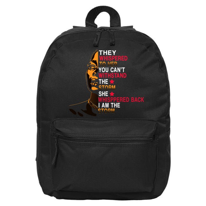 They Whispered I Am The Storm Inspiring Quote 16 in Basic Backpack