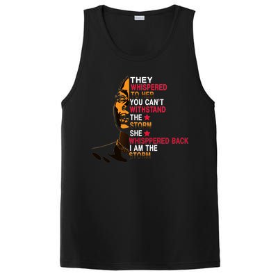 They Whispered I Am The Storm Inspiring Quote PosiCharge Competitor Tank