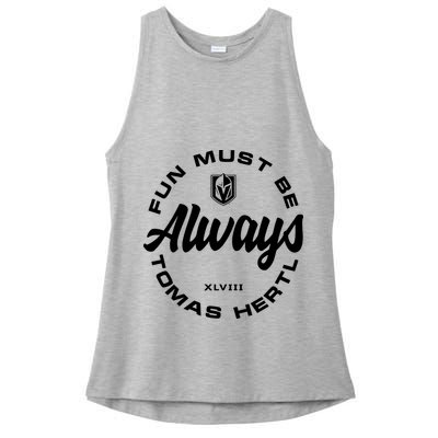 Tomas Hertl Fun Must Be Always Ladies PosiCharge Tri-Blend Wicking Tank