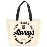 Tomas Hertl Fun Must Be Always Zip Tote Bag