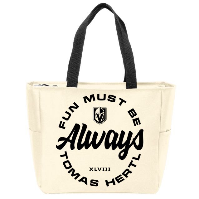 Tomas Hertl Fun Must Be Always Zip Tote Bag