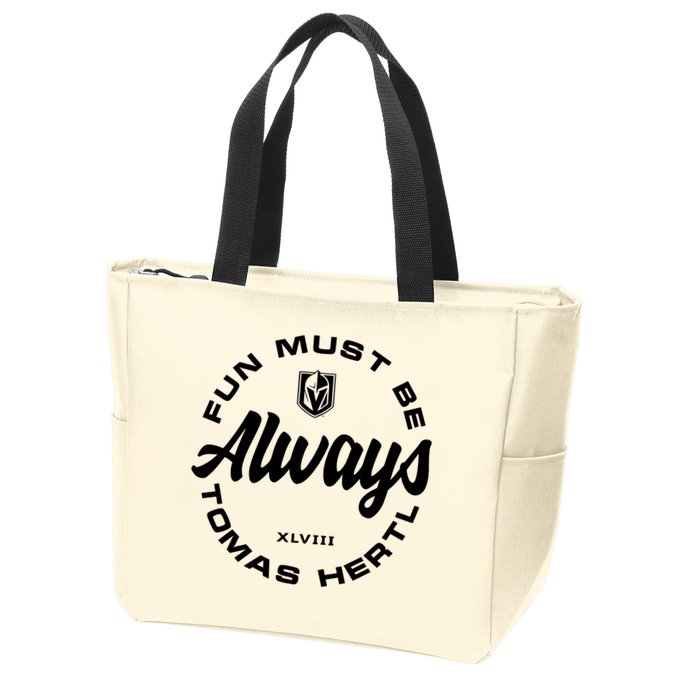 Tomas Hertl Fun Must Be Always Zip Tote Bag