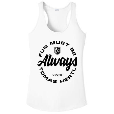 Tomas Hertl Fun Must Be Always Ladies PosiCharge Competitor Racerback Tank