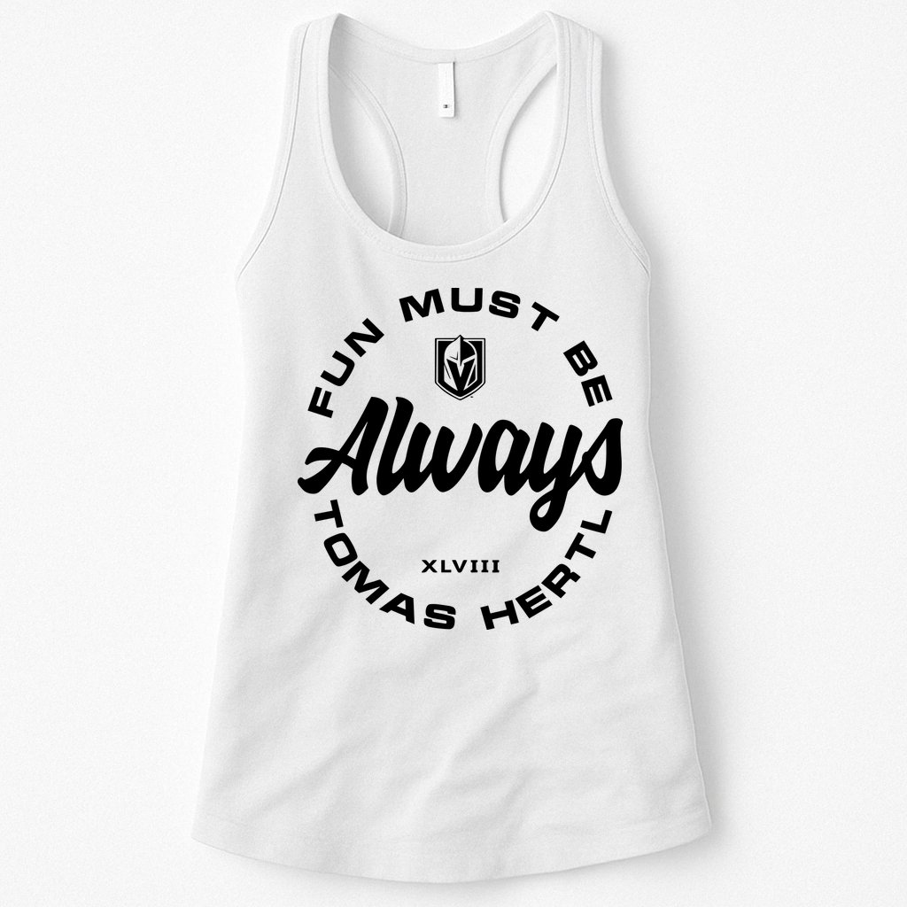 Tomas Hertl Fun Must Be Always Womens Tank Top