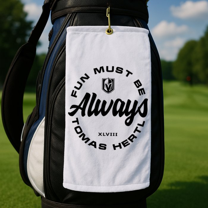 Tomas Hertl Fun Must Be Always Golf Towel