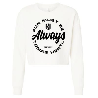 Tomas Hertl Fun Must Be Always Cropped Pullover Crew