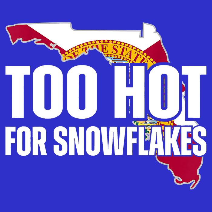 Too Hot For Snowflakes Florida Flag Map State Funny Saying 16 in Basic Backpack