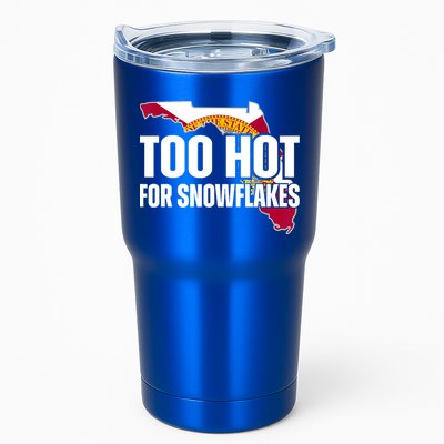 Too Hot For Snowflakes Florida Flag Map State Funny Saying Tumbler