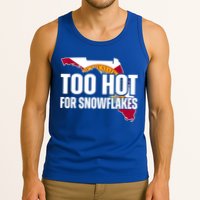 Too Hot For Snowflakes Florida Flag Map State Funny Saying Tank Top