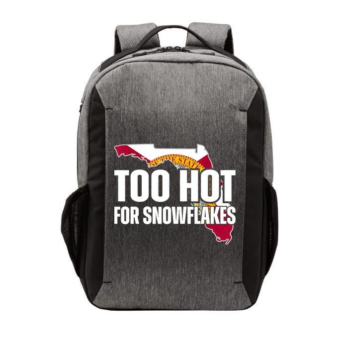 Too Hot For Snowflakes Florida Flag Map State Funny Saying Vector Backpack