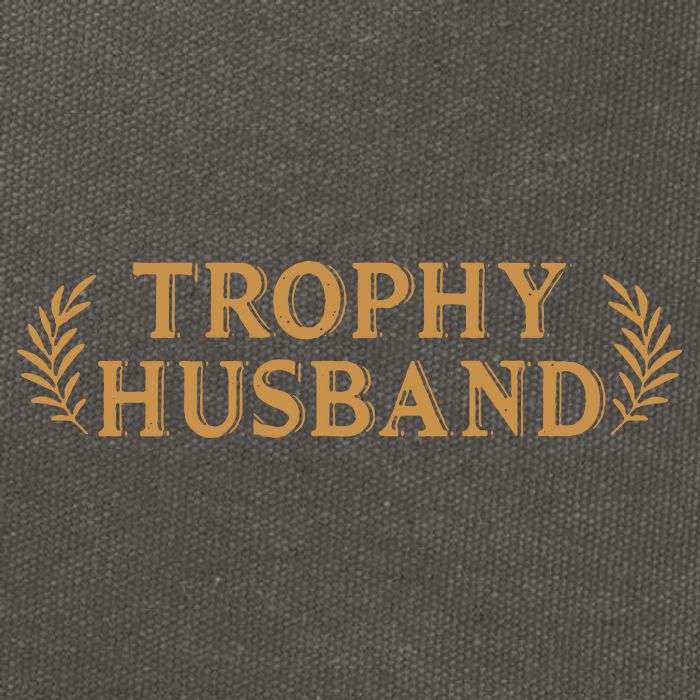 Trophy Husband Funny Cotton Canvas Backpack