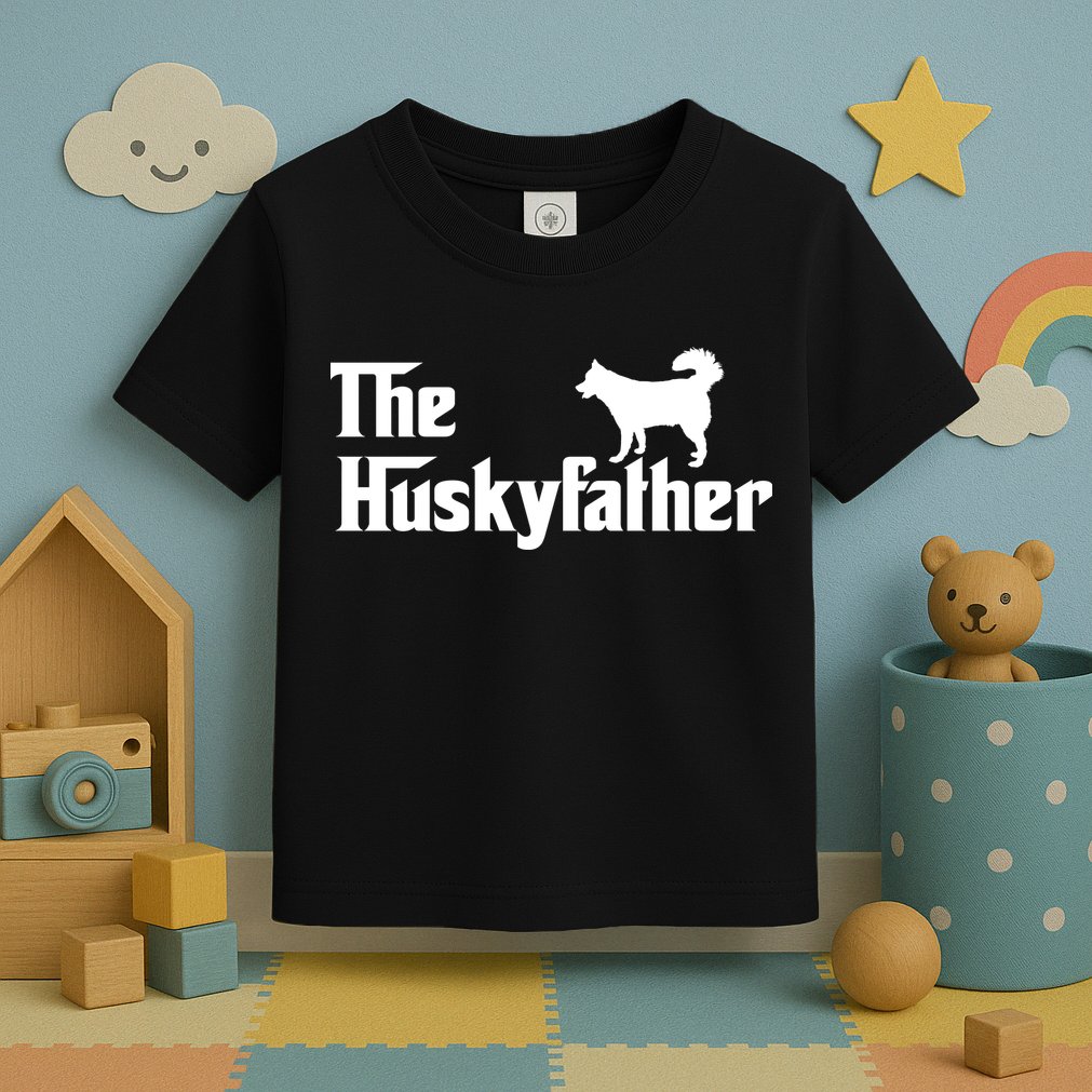 The Husky Father Funny Husky Owner Dad Gifts Toddler T-Shirt