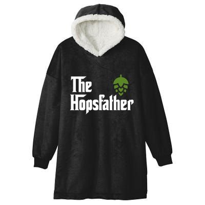 The Hops Father Funny Homebrew Gift For Dad Hooded Wearable Blanket