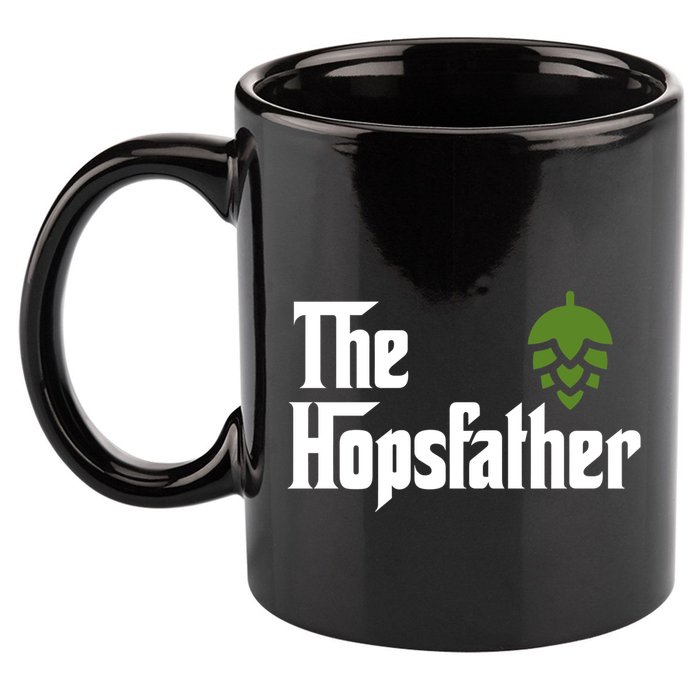The Hops Father Funny Homebrew Gift For Dad 11oz C Handle Ceramic Mug