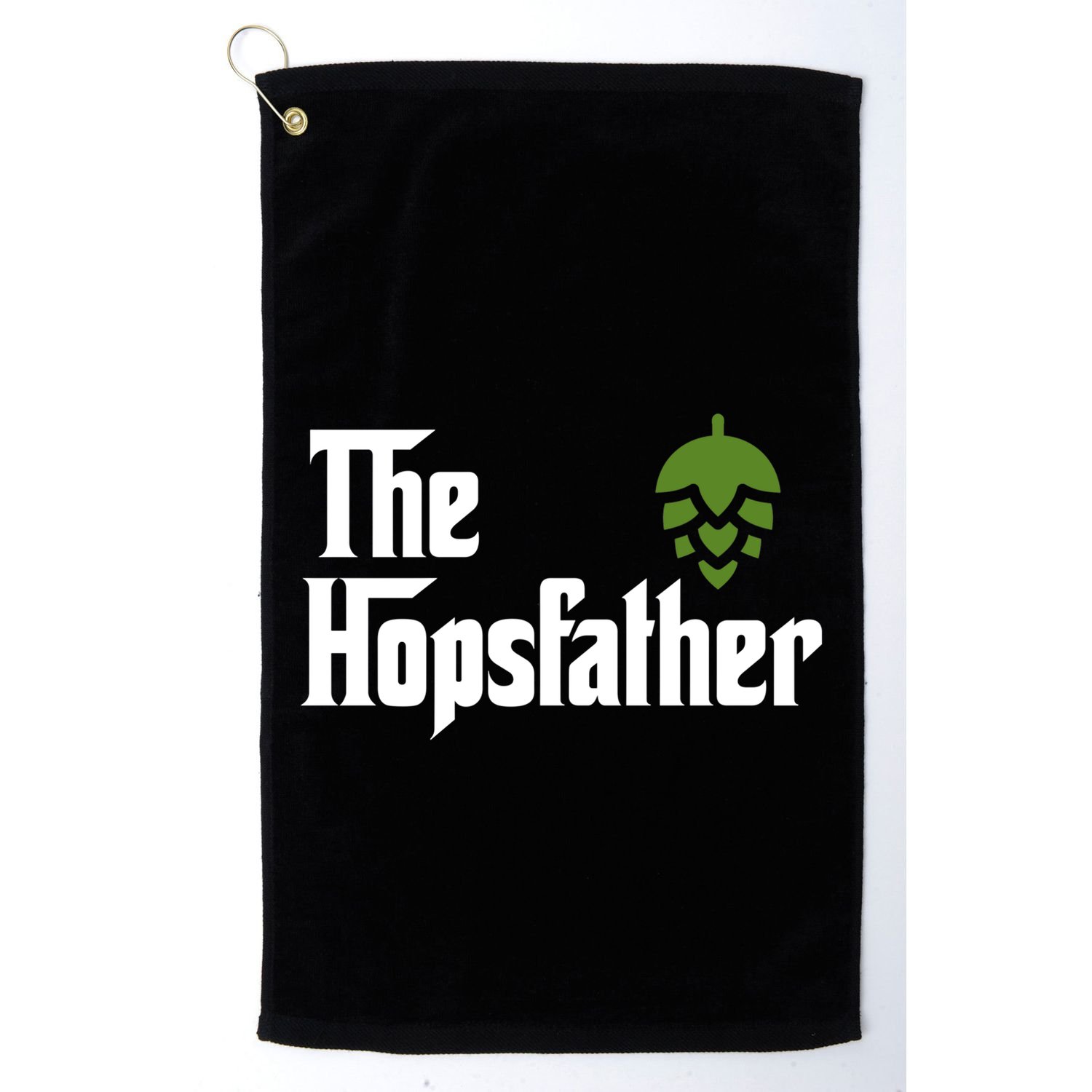 The Hops Father Funny Homebrew Gift For Dad Golf Towel