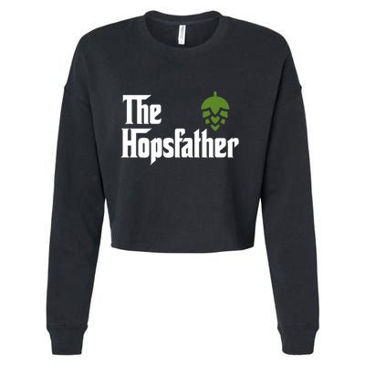 The Hops Father Funny Homebrew Gift For Dad Cropped Pullover Crew