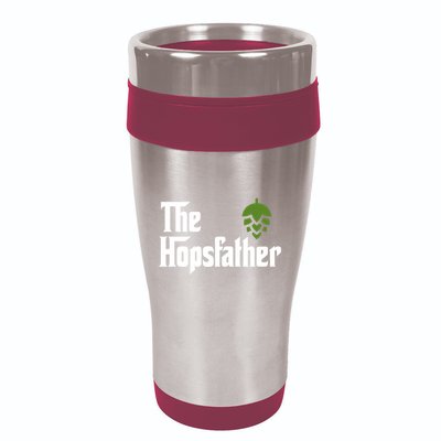 The Hops Father Funny Homebrew Gift For Dad 16oz Travel Tumbler