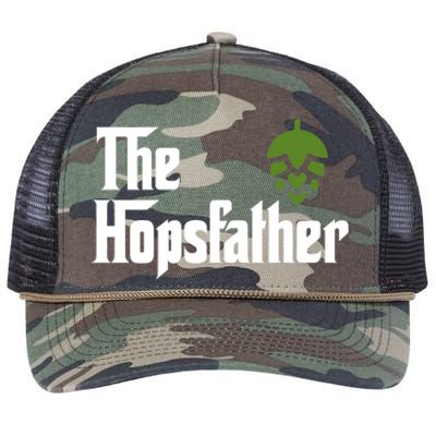 The Hops Father Funny Homebrew Gift For Dad Retro Rope Trucker Hat Cap