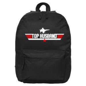 Top Husband Funny Father's Day Gift 16 in Basic Backpack