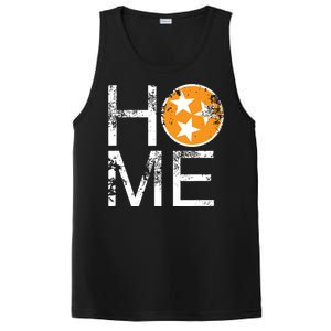 Tennessee Home Flag Orange White Stars Distressed PosiCharge Competitor Tank