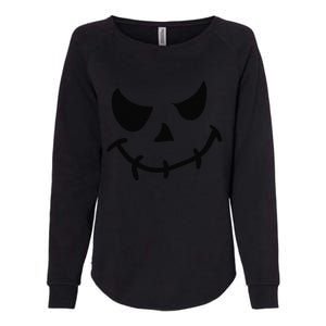 The Haunting Face Of Terror. Halloween Womens California Wash Sweatshirt