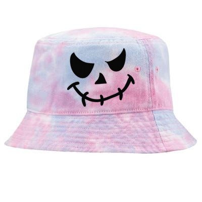 The Haunting Face Of Terror. Halloween Tie-Dyed Bucket Hat