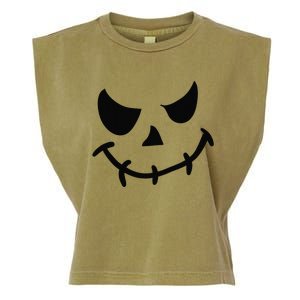 The Haunting Face Of Terror. Halloween Garment-Dyed Women's Muscle Tee