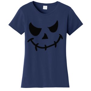 The Haunting Face Of Terror. Halloween Women's T-Shirt