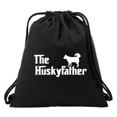 The Husky Father Drawstring Bag